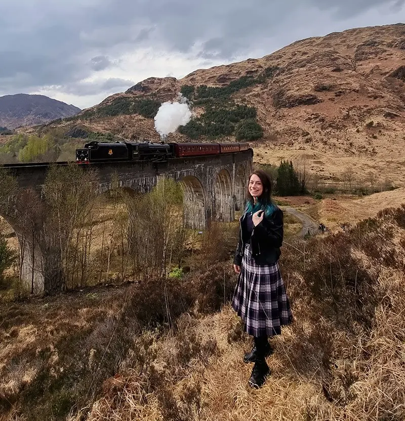 Jacobite Train and Glenfinnan Viaduct the famous train to Hogwarts